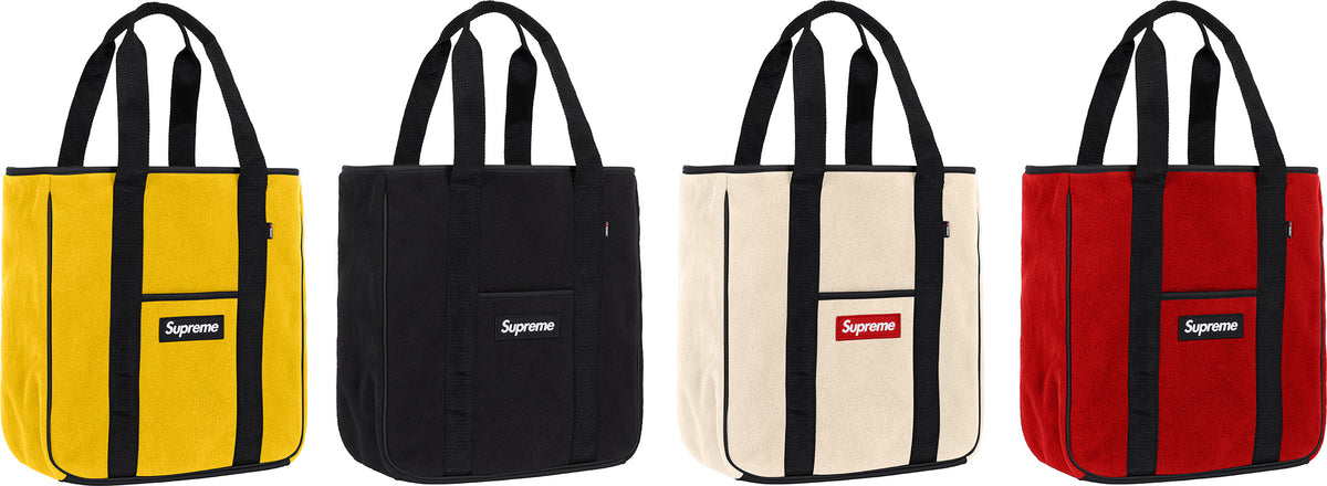 Supreme Polartec Tote Bag “FW18” – Lucky Laced Sneaker Boutique
